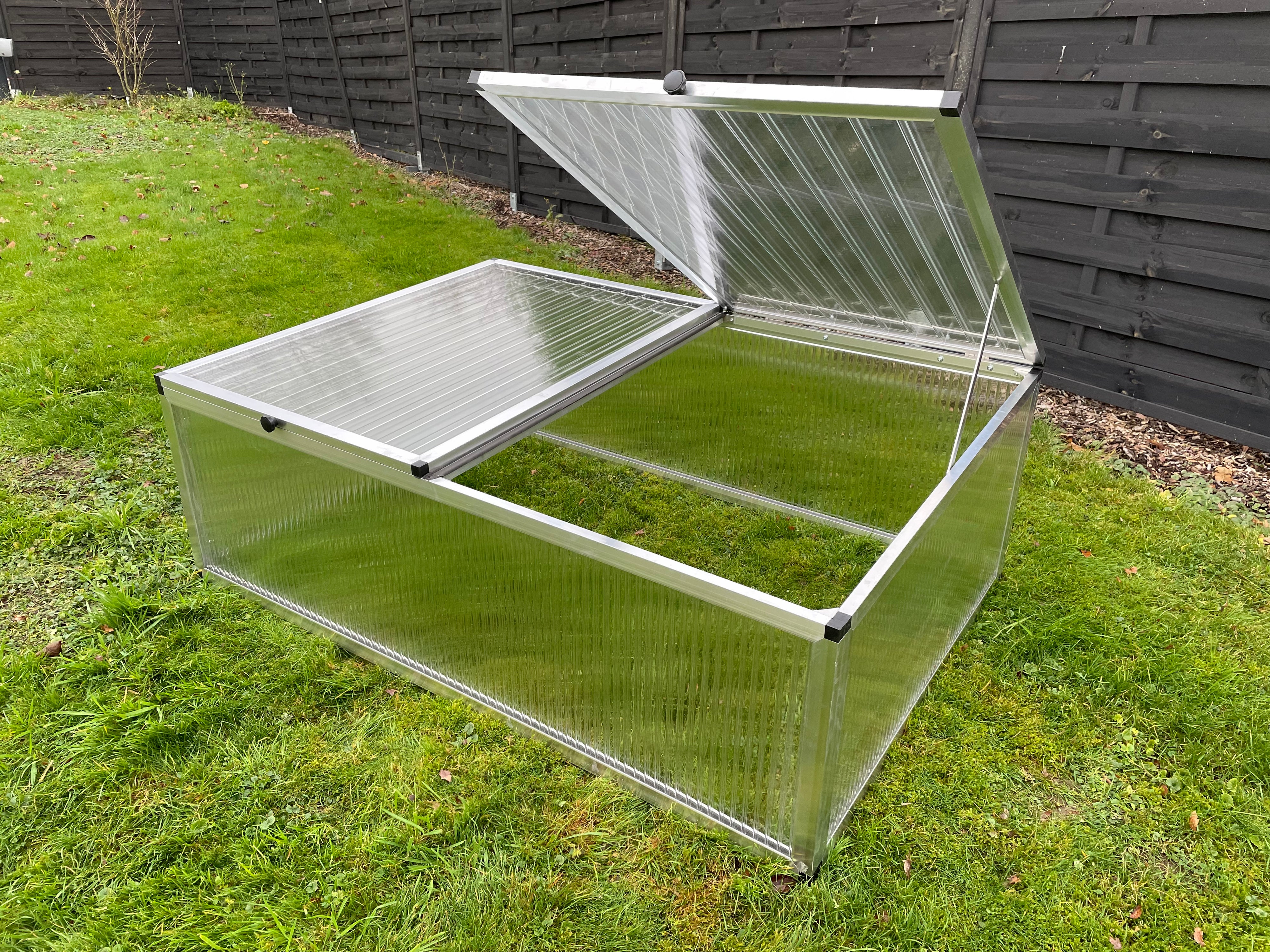 Großes Frühbeet mit Pultdach 206 x 103 cm