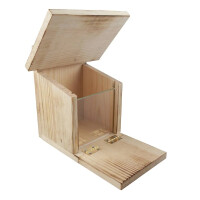 Eichhörnchenfutterhaus aus Holz 3