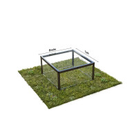 Frühbeet mit Pultdach 103 x 103 cm  slider