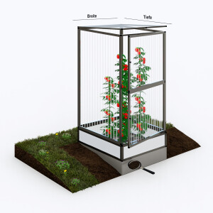Frühbeet für Tomaten 103 x 103 cm